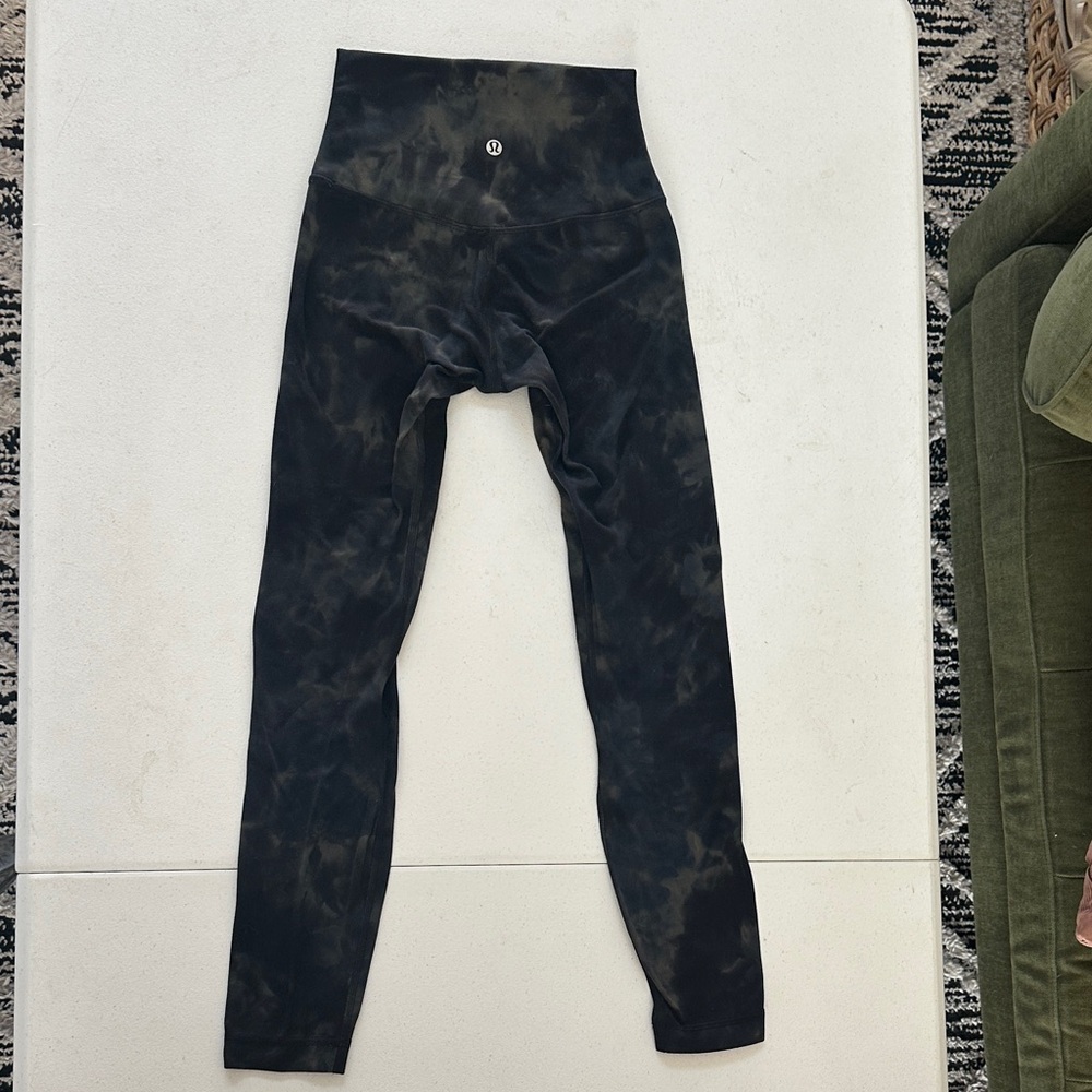 lululemon athletica Black Tie-Dye Leggings